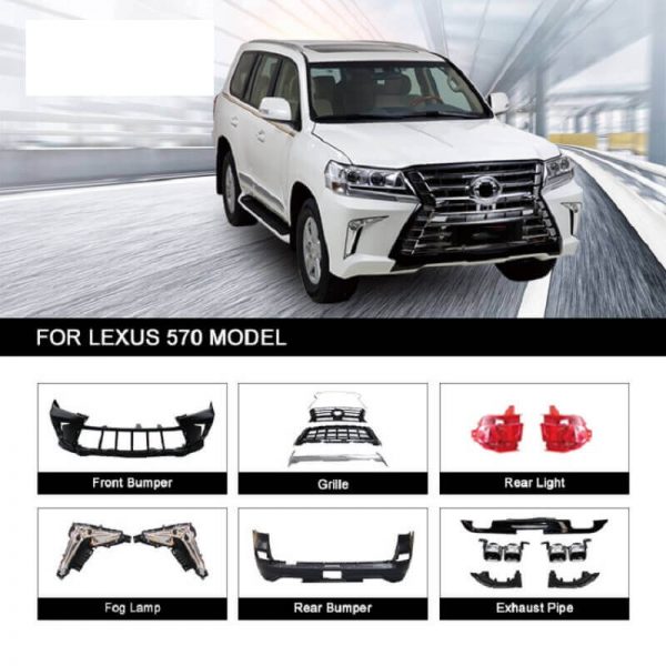 Body Kit for 2016-Present Land Cruiser 200 Upgrade to 2016 Lexus 570