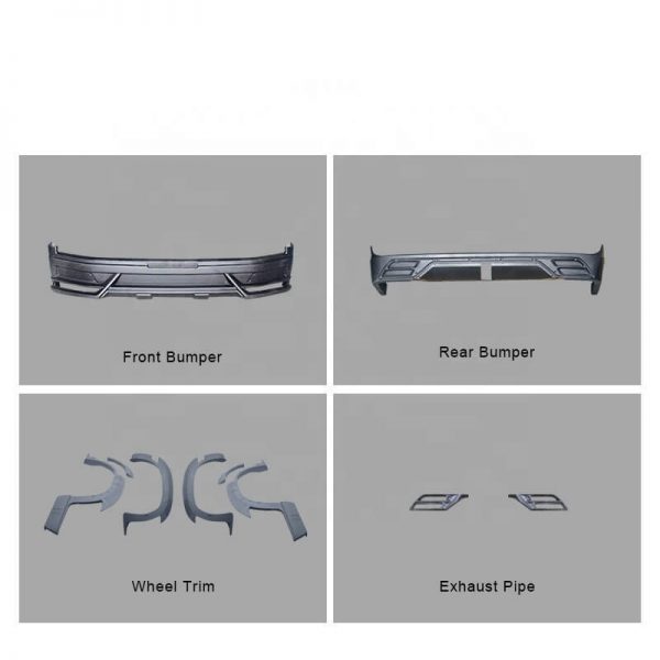 Bumper Lip Spoiler For 2016-Present Toyota Land Cruiser 200 (W Model)