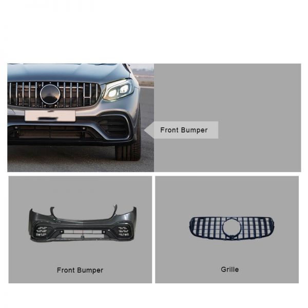 Front Bumper Assembly for 2015-Present Mercedes-Benz GLC W253